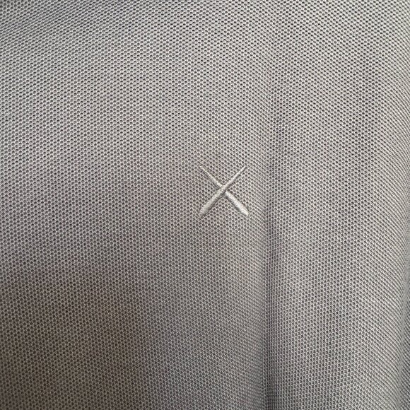 Cuts Polo Shirt Mens L Dark Blue Curve-Hem 100% Pima Cotton Casual - Picture 3 of 7